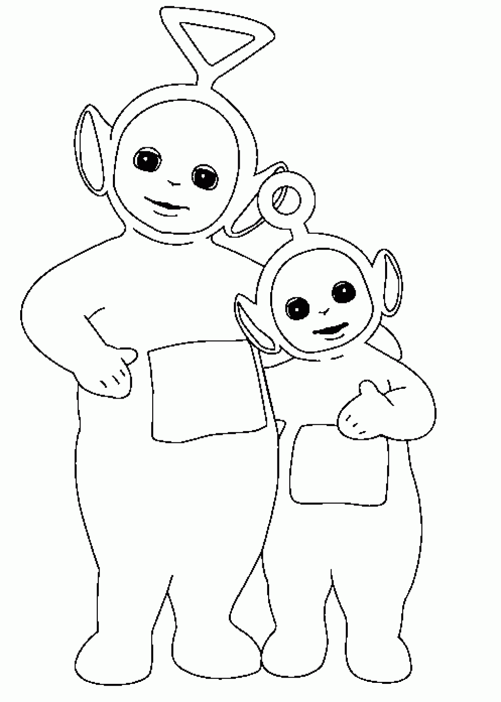 Teletubbies Coloring Page Cartoon
