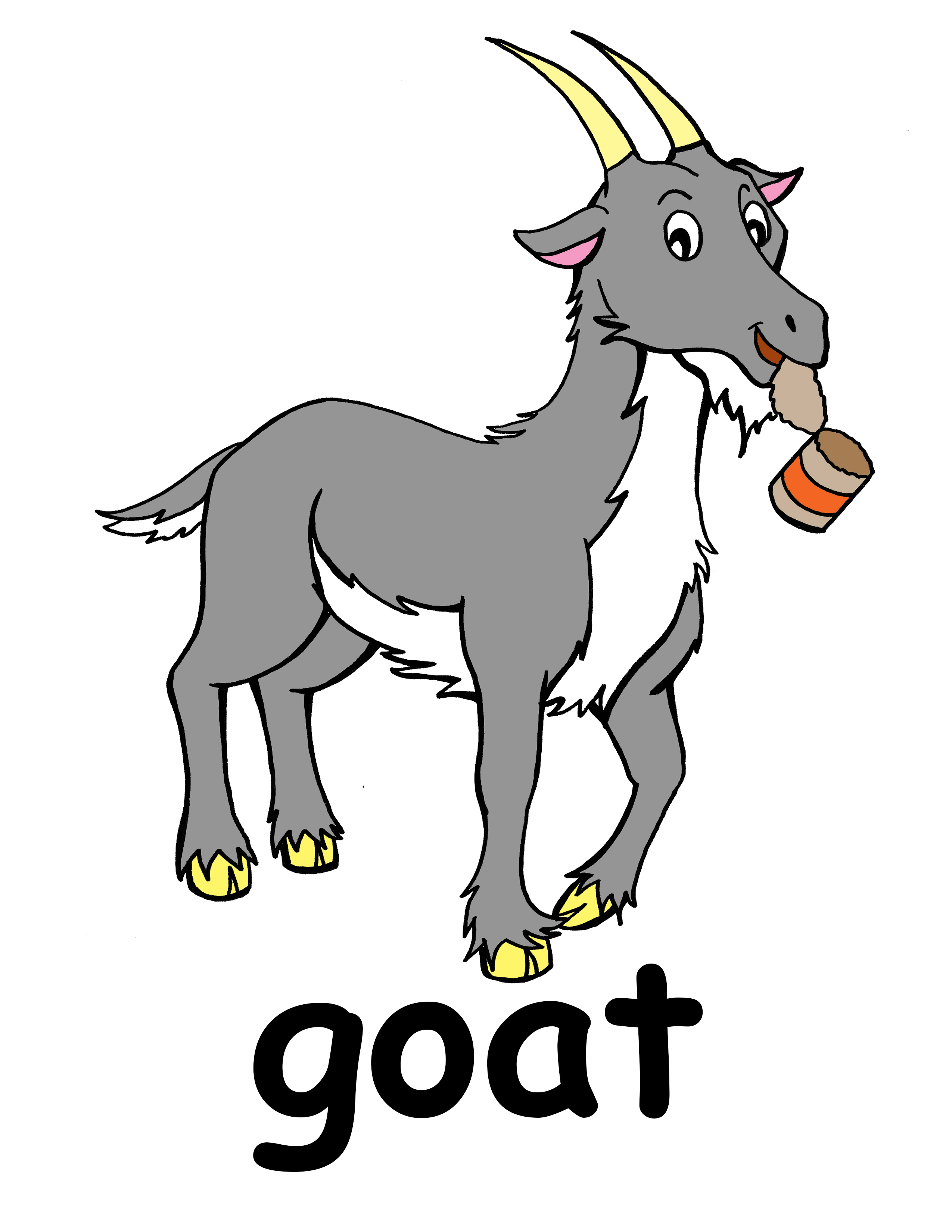 Clip Arts Related To : cartoon farm animal clipart. view all Goat Cliparts)...