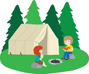 dotcom free camping clipart