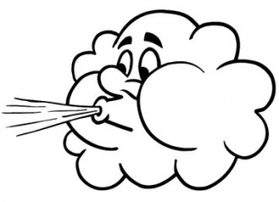 strong wind clipart