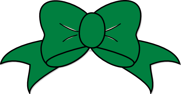 Green Bow Clipart