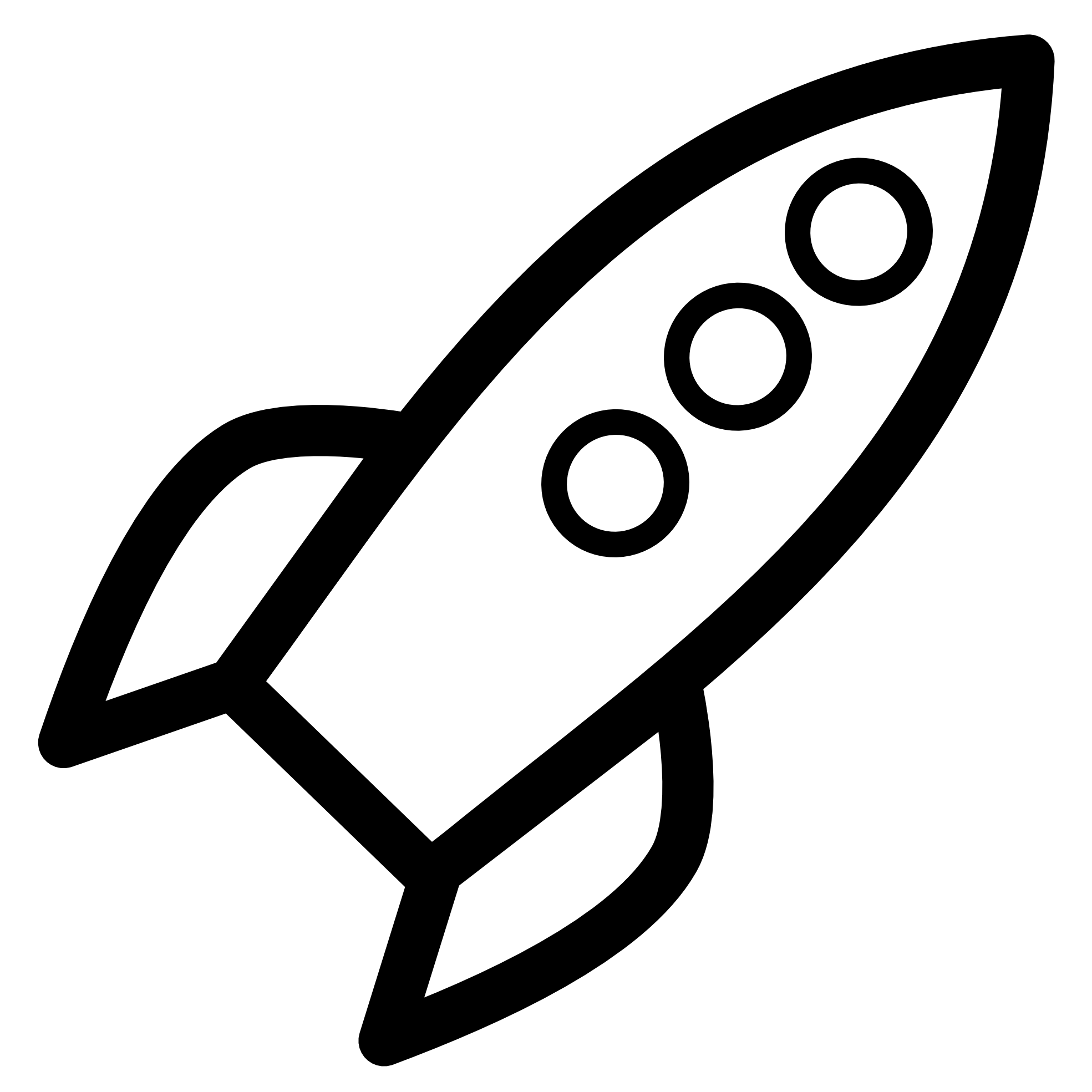 Rocket Clipart Black And White 