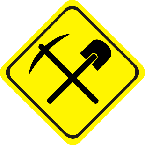 Mining Sign Clip Art