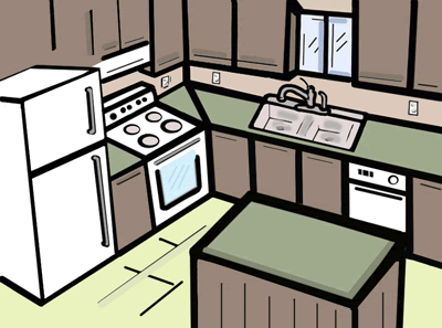 Kitchen clip art image free free clipart image