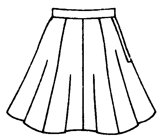 clipart clothes black and white - photo #32