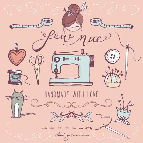 Lovely and FREE clip art graphics. Cute craft clip art with sewing