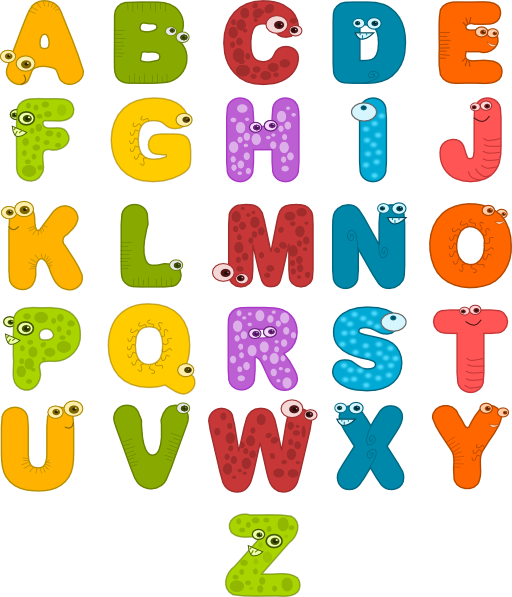 Alphabet clipart letters clipart image 