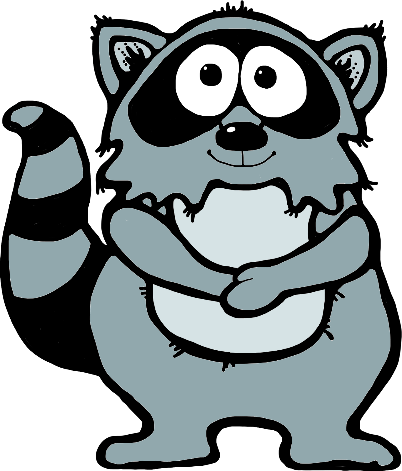 free cartoon raccoon clipart - photo #17