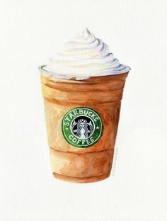 Starbucks Green Tea Frappuccino, coffee kitchen decor, Kitchen Art