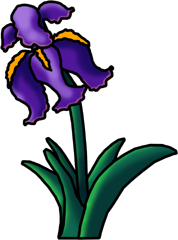 Iris Flower Clip Art Free 