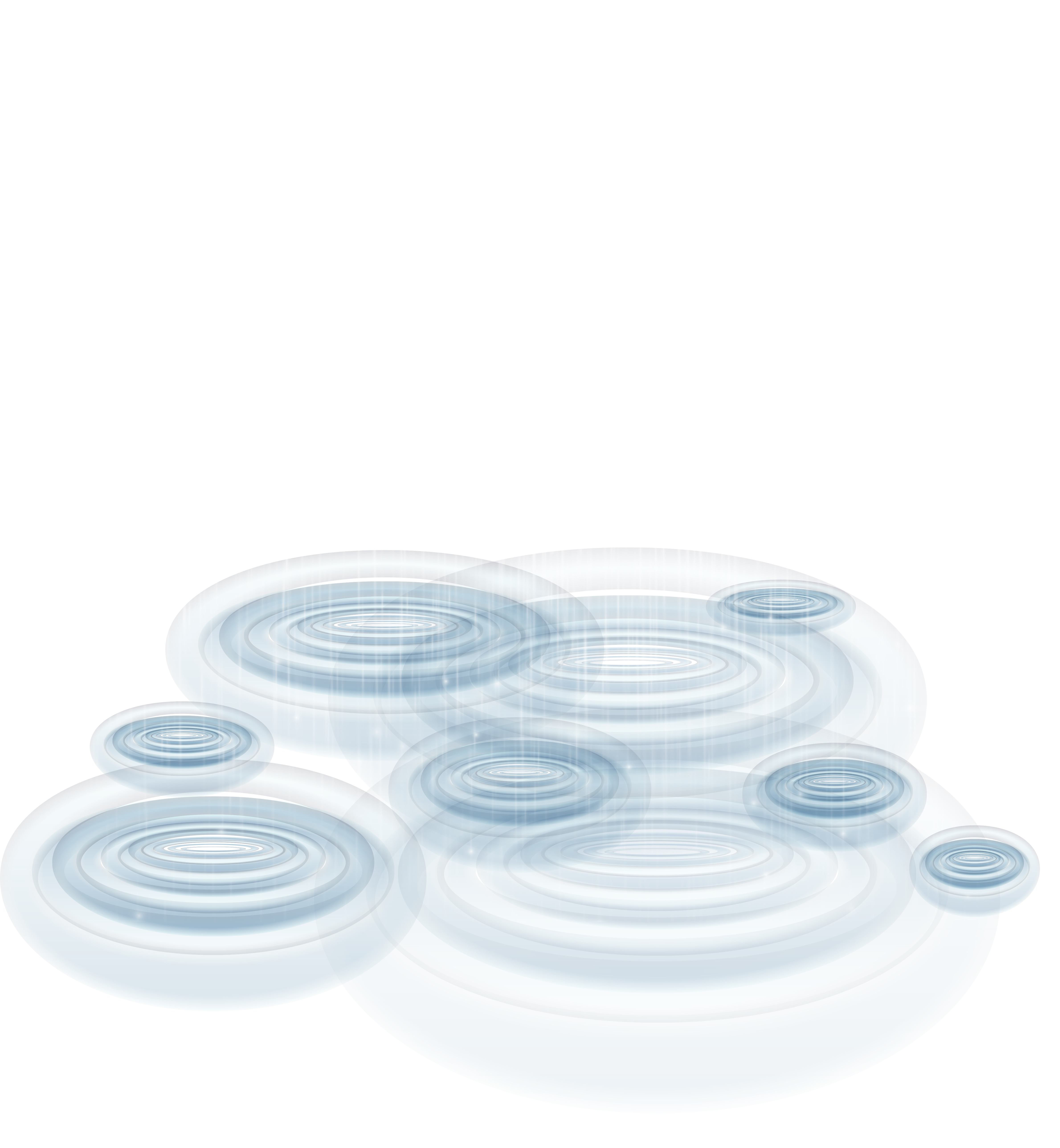 Rain with Puddles Transparent PNG Clipart