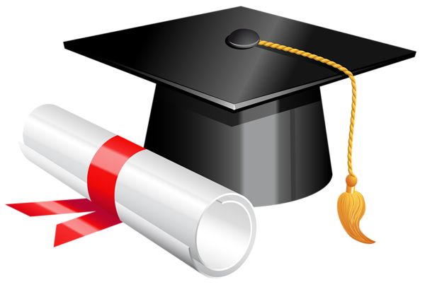 free graduation cap and gown clipart