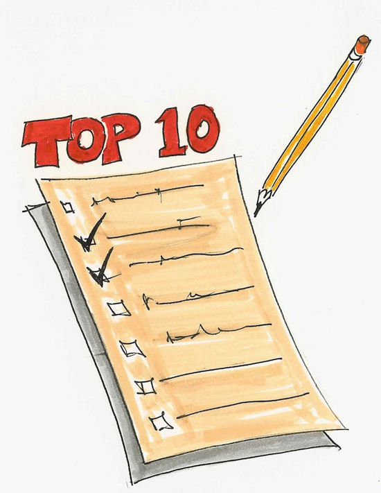 Top Ten List Clipart