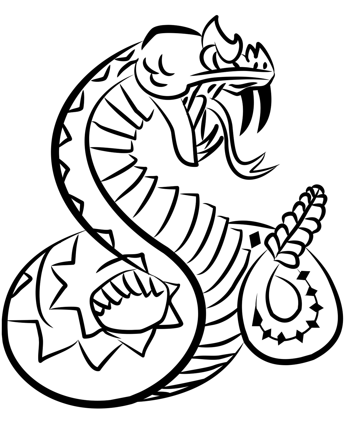 Rattlesnake Drawing