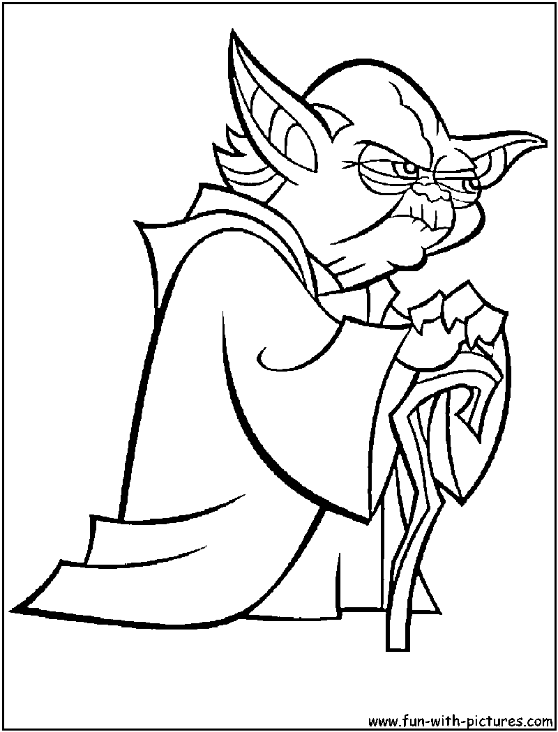 Yoda Black And White Clipart