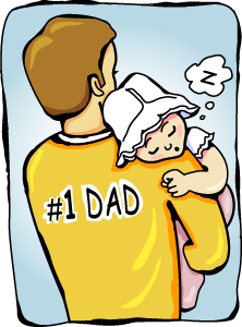 Baby With Dad Clipart