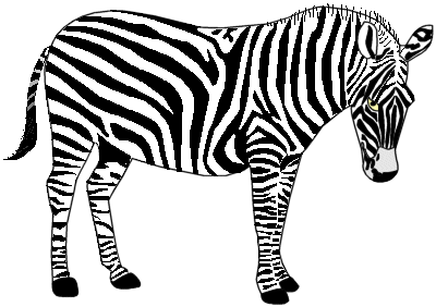 Free zebra clip art clipart image