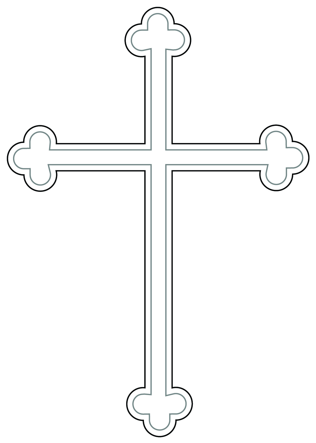Catholic Cross Clipart Black And White