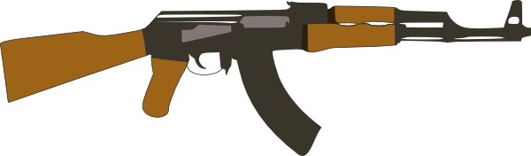 Rifle Fire Arms clip art Free vector in Open office drawing svg