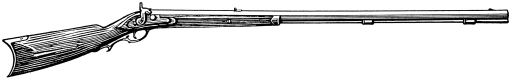 vintage rifle clipart