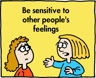 being sensitive to feelings - Clip Art Library