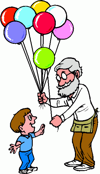 balloon seller clipart