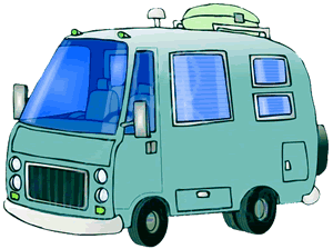 camper cartoon clipart free