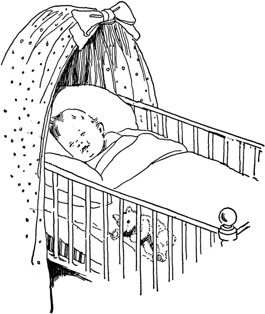 Baby Bed Clipart
