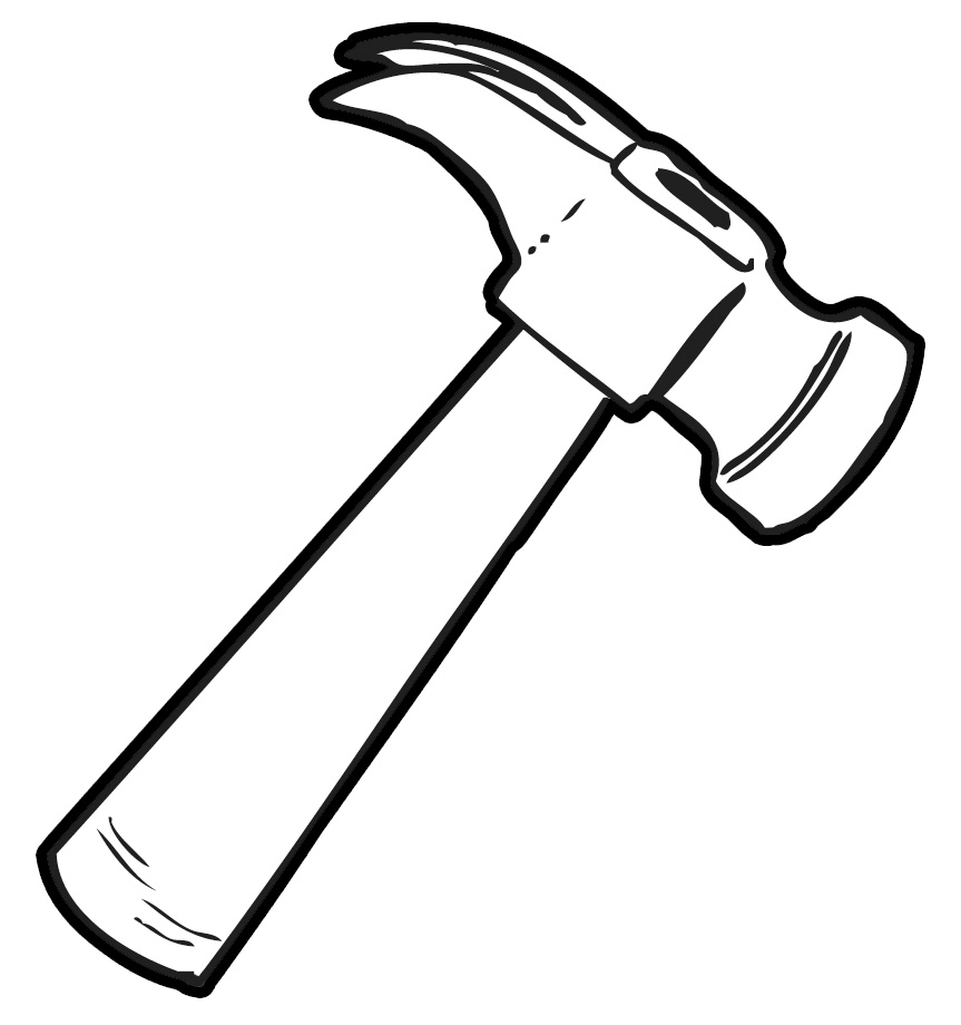 free clipart hammer and nails - photo #7