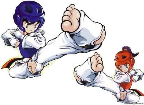 taekwondo cartoon - Clip Art Library