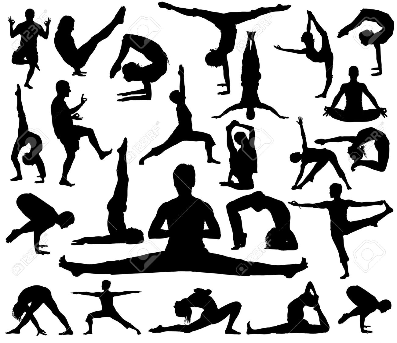 free clip art yoga meditation - photo #47
