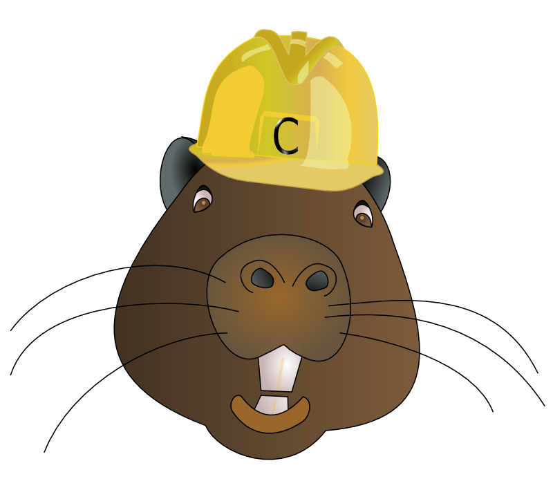 Free Beaver Wearing A Hard Hat Clip Art 