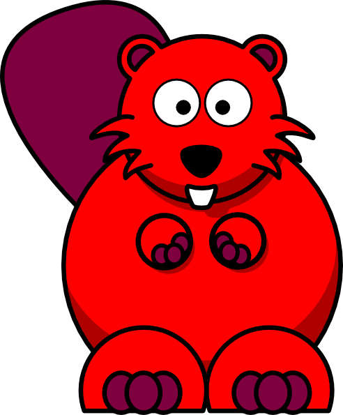 Red Beaver Clip art