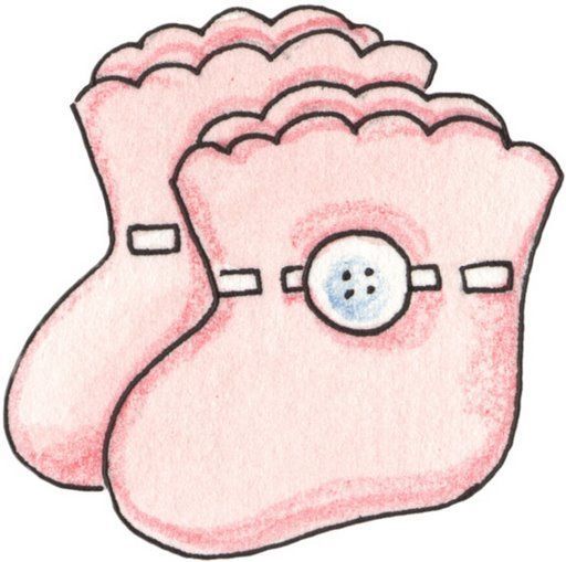 baby booties clipart - photo #20