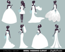 Popular items for bridal clipart
