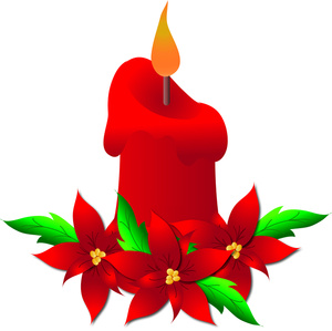 Christmas Candle Clip Art 