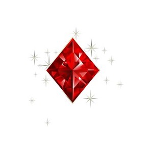 Clip Art ace 03 Glitter Sparkle Red Diamond Graphic Clipart