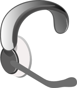 Casco Con Microfono Clip Art