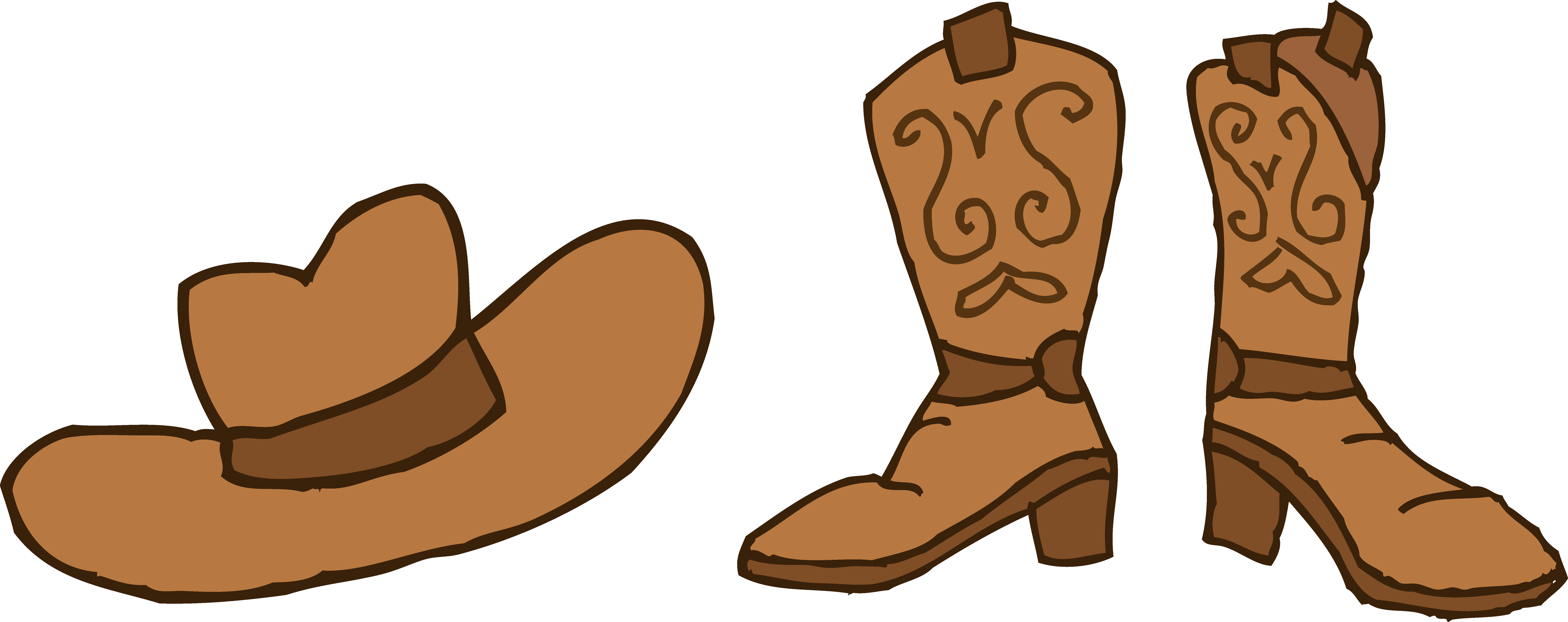 Cute Cowboy Boots Clipart Free Clipart Image
