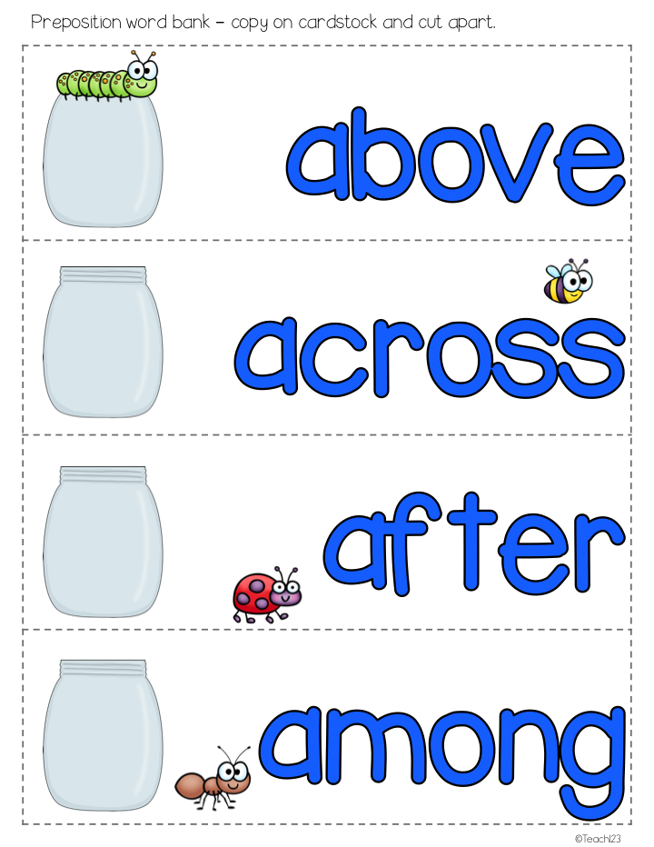 clipart images for prepositions - photo #45