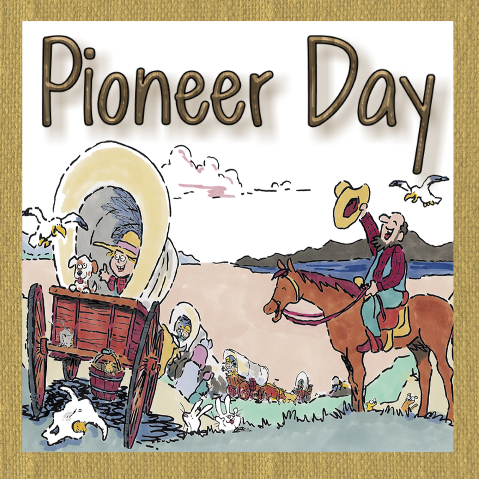 Pioneer Day Clip Art and Png Image for July 24