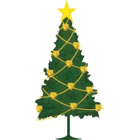 Free christmas tree clip art vector image Free vector for free