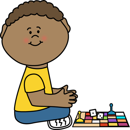 Image of Board Game Clipart Kid With Board Game Clip Art