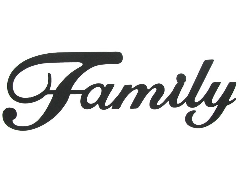 Best Family Word Clipart