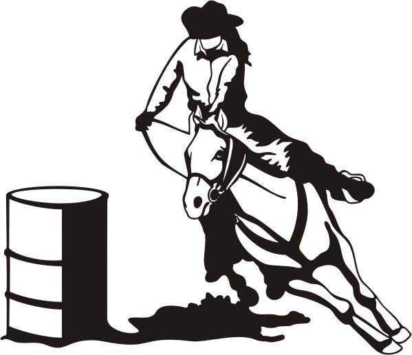 Clip Art Cowgirl Barrel Racing Clipart