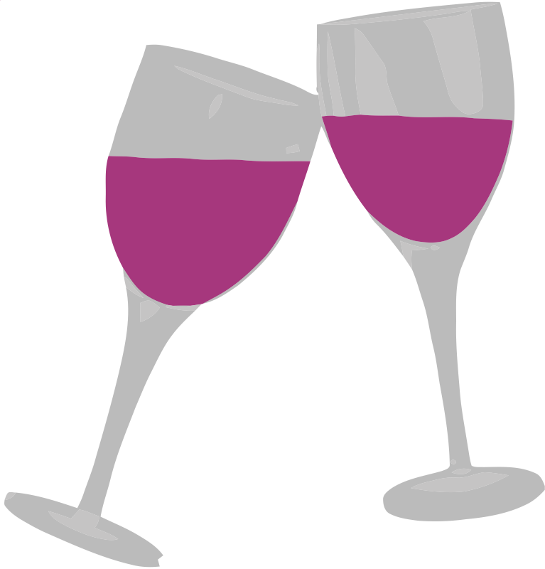 Wine Clip Art Image With Ladies