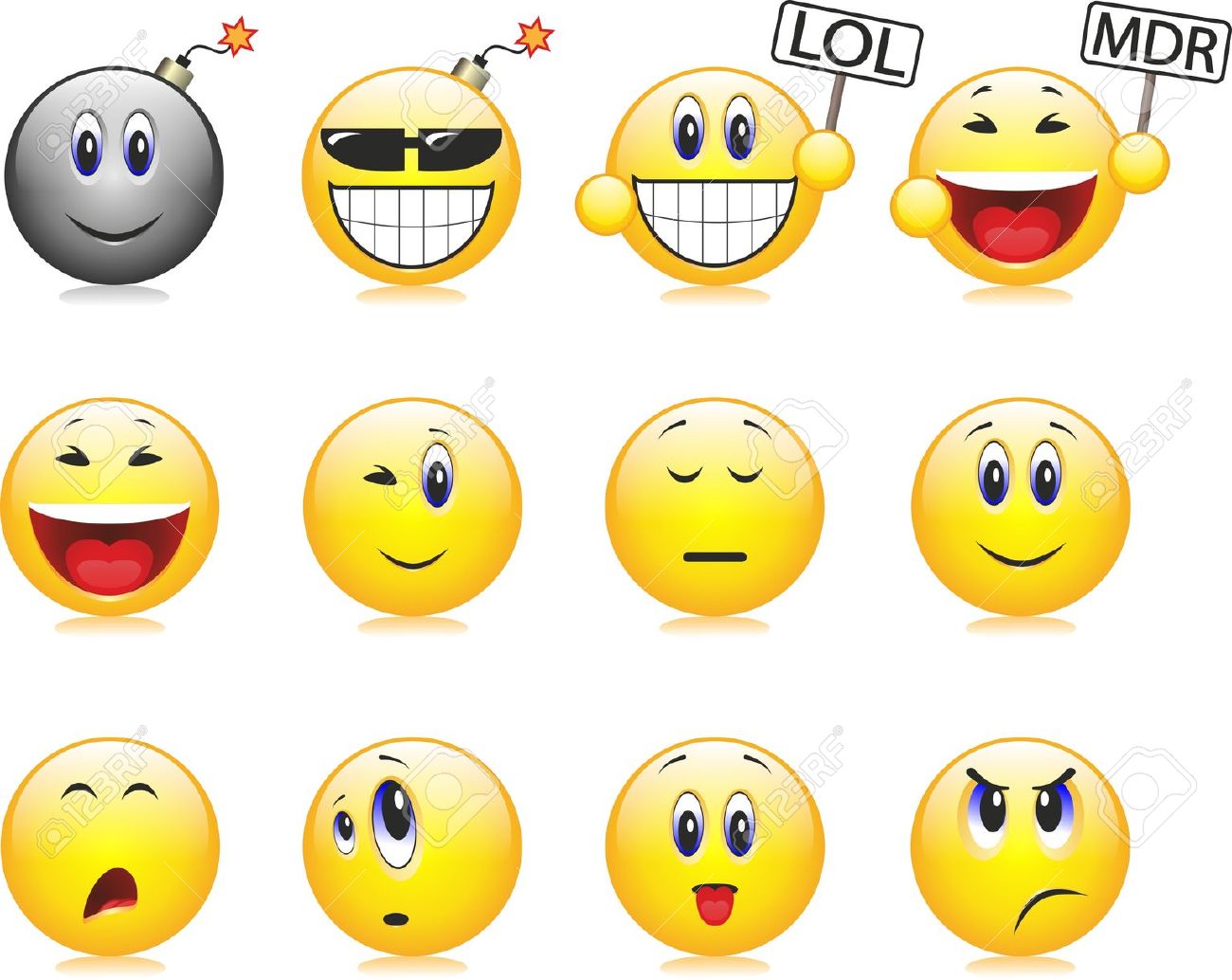 face expressions clipart free