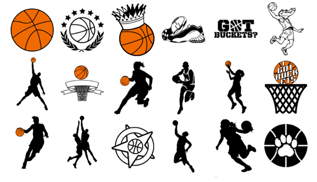 New basketball clipart image 