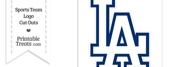 Large Los Angeles Dodgers Logo Cut Out 