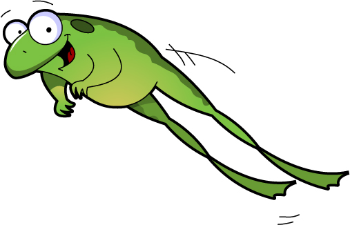 Hopping Frog Clipart